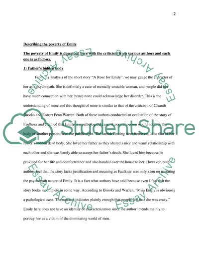 A Tragic Experience in A Rose for Emily