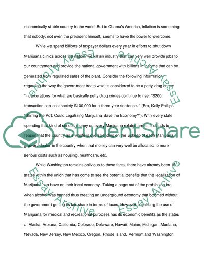 How the legalization of marijuana would affect the economy