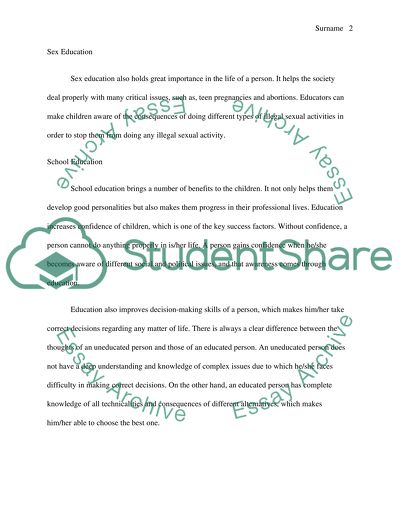 Education is an Essential for the Success of a Person