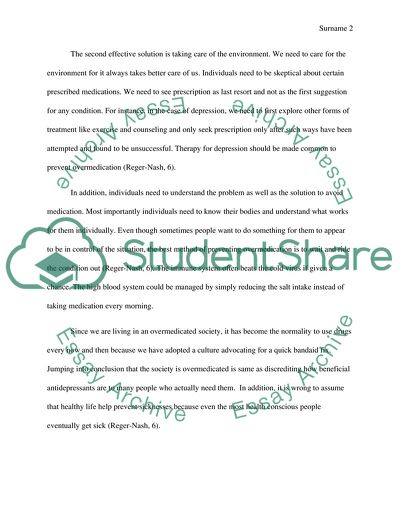 How to prevent an overmedicated society