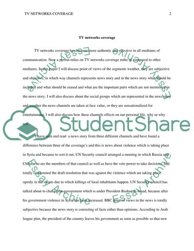 TV Networks Coverage