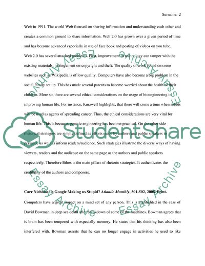 Issues Concerning Modern Technology