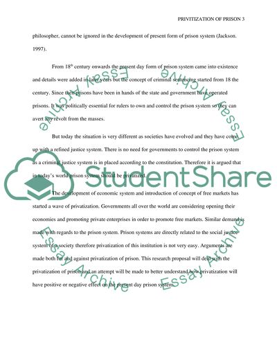 Privatization of Prisons in the United States