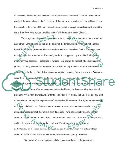 Male-Female Communication at Home