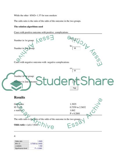 Major Calculations in Biostatistics