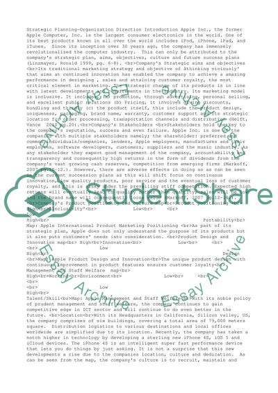 Strategic planning-organisation direction and stategic presentation