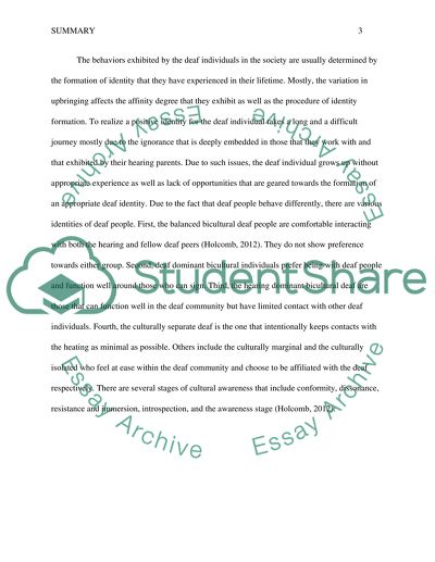 How to Improve the Situation of the Deaf Individual