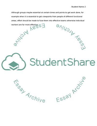 Group vs Individual Education Assignment Example | Topics and Well ...