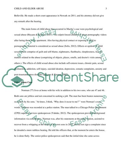 Child and Elder Abuse