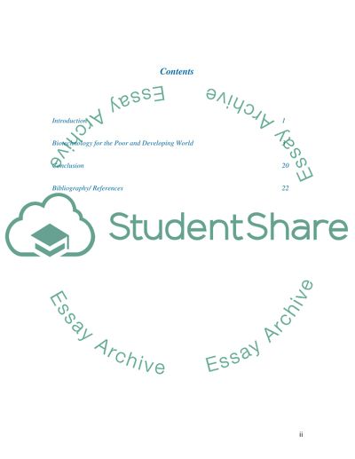 Environmental Implications and the Potential of Biotechnology