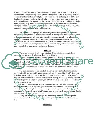 Global Theroy and Plan