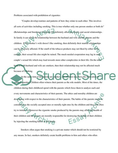 Prohibition of Cigarette Manufacturing