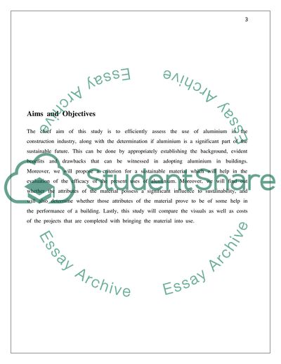 Sustainability of aluminium in buildings: The effects on UK Construction and Environment