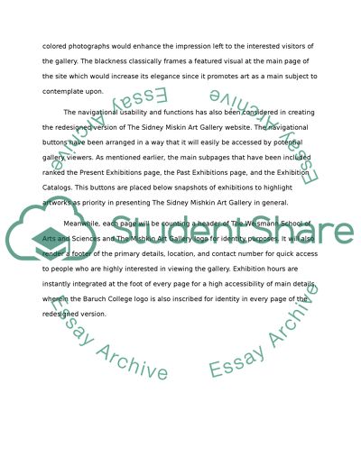 Revised website design