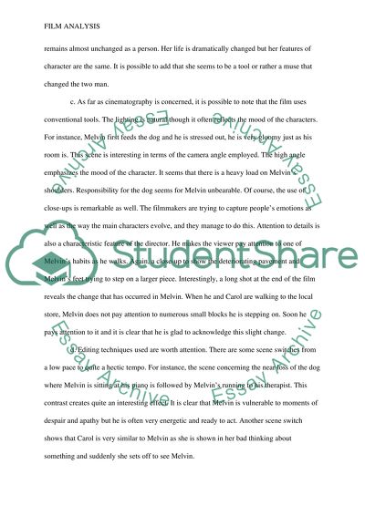 Theater Arts Film Analysis Assignment