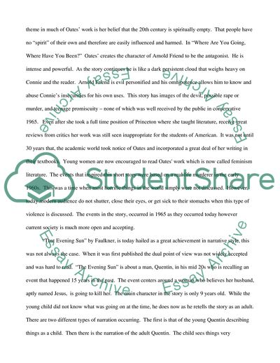 Analysis of American Literature