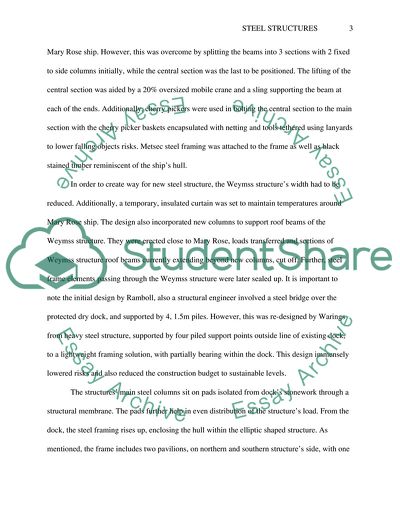 Steel Structure: Cutty Sark, MaryRose Museum and Titanic Museum