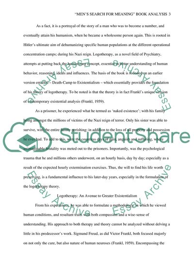 Mans Search for Meaning by Viktor Frankl