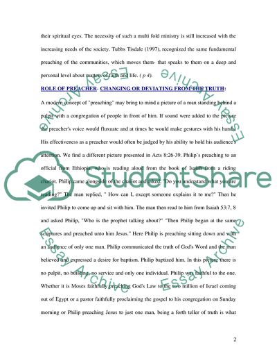 What does it mean to be a preacher and what is preaching in todays