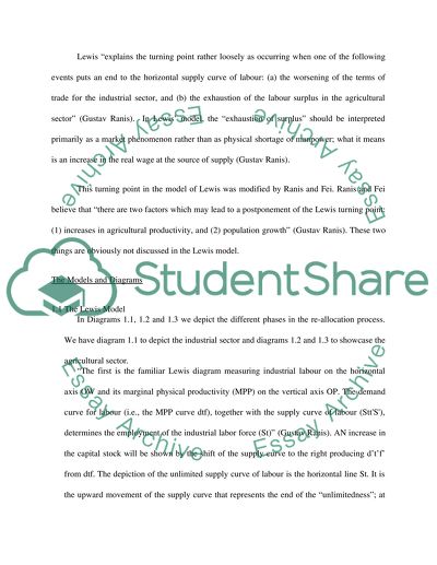 The Difference of Ranis Feis and Lewis Model