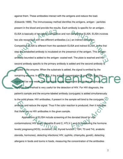 DETECTION OF ANTIVIRAL ANTIBODIES IN SERUM USING AN ELISA TECHNIQUE