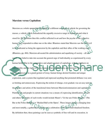 Debates between Marxism and Capitalism