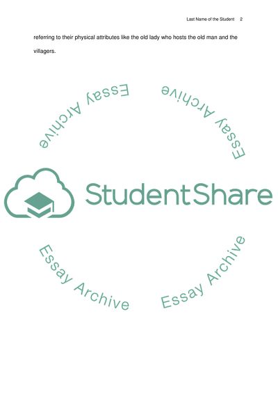 Written Analysis for childrens story