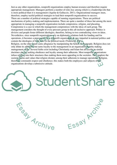 Leadership Governance and Politics