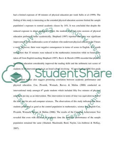 Impact of Physical Education on Student Performance