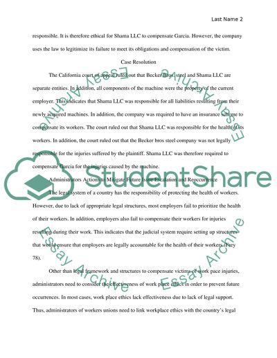 The Legal and Ethical Frameworks in Organization