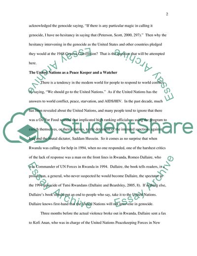 Large-Scale Genocide That Took Place in Rwanda in 1994