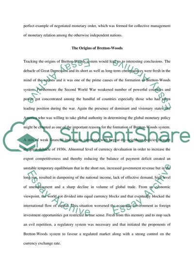 The Bretton Woods Regime Has Not Collapsed