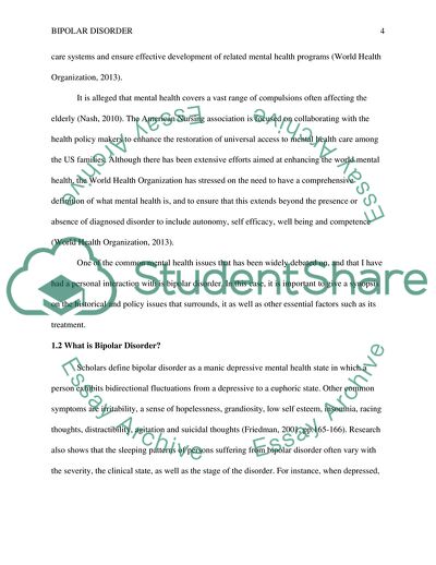 Bipolar Disorder and Its Affect on the American Citizens