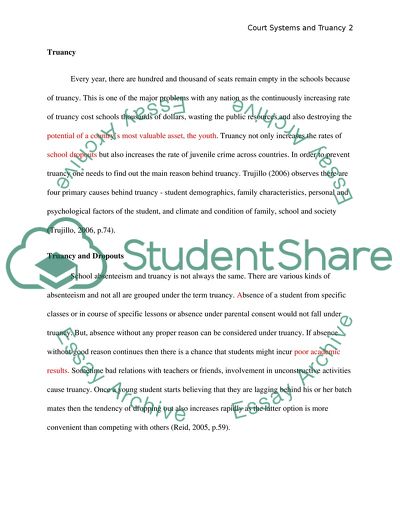 Court Systems and Truancy