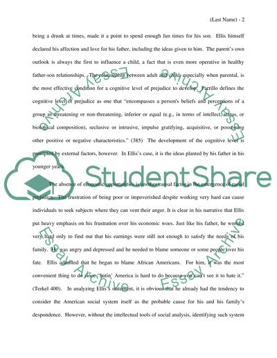 Theories of Prejudice in Studs Terkels C.P. Ellis