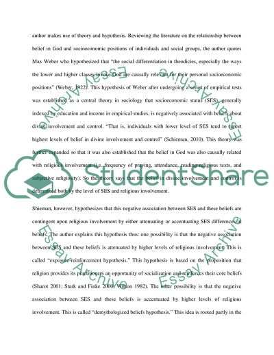 Theory and Hypothesis in Research