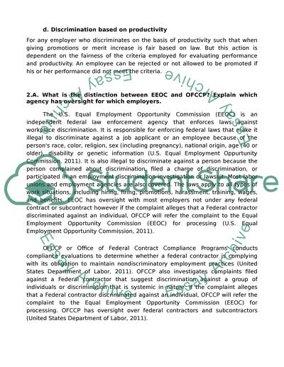 Managing Unfair Discrimination