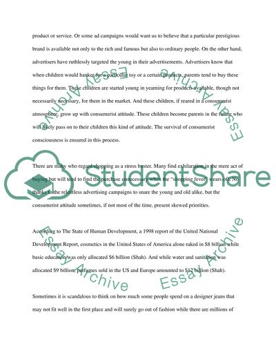 Behind Consumption and Consumerism