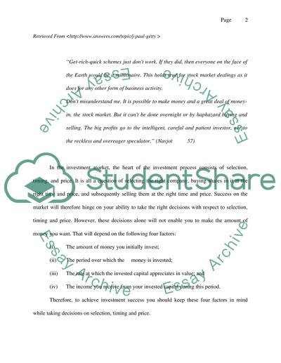 The effect of dividends on stock price
