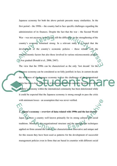 Micro and Macro Policies in Japan