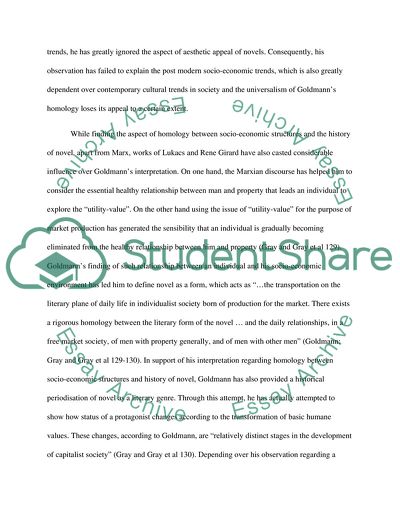 Strength and Weakness of Lucien Goldmans Claim