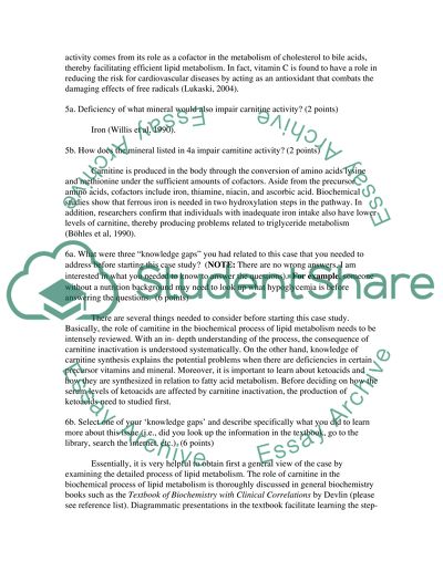 Two case study on lipid metabolism