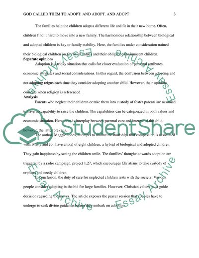 God Called Them to Adopt