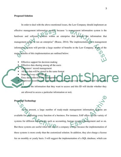 assignment on management information system