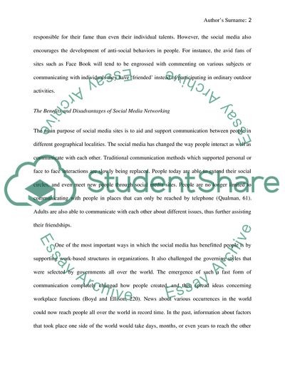 Social Media and how It Affects Society