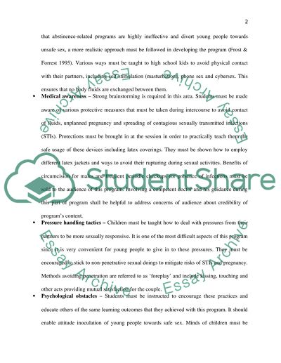 The Ideologies Towards Sexual Activities Among Children