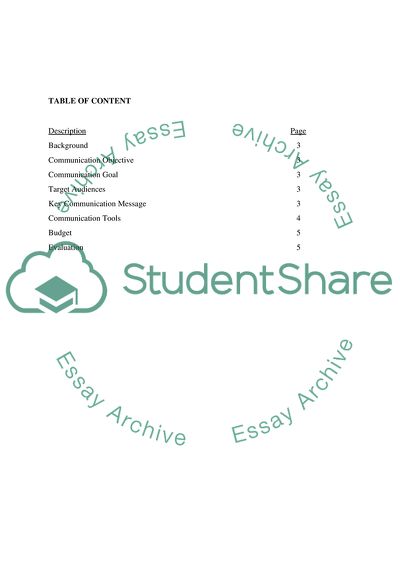 Baby Products Store Communication Plan