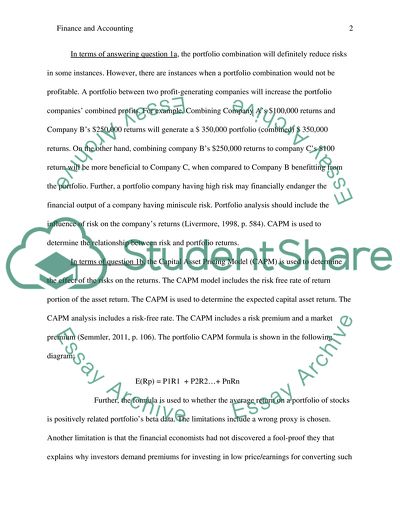 The Portfolio Combination