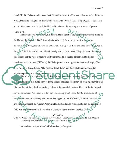 Evaluate the contributions of Dr. W.E.B. Du Bois to the Harlem Renaissance