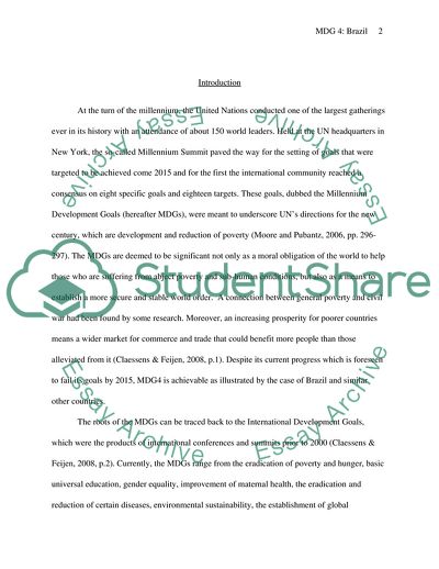 The MDG4 Goal - the Case of Brazil